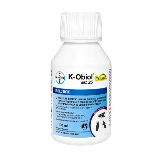 K-obiol 25 EC 100ml - Envu - Insecticid piretroid de contact și ingestie