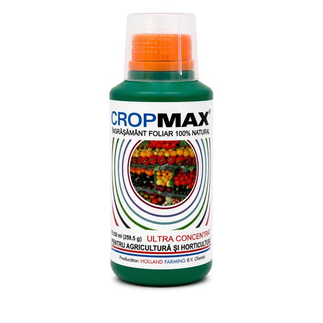 Cropmax 250ml - Holland Farming - Îngrășământ foliar și stimulator de creștere 100% organic
