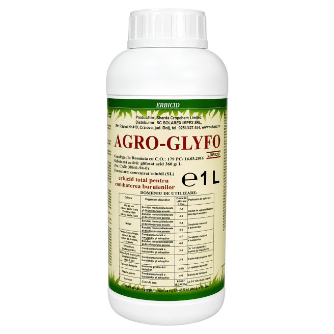 Agro Glyfo 1l - Erbicid sistemic total