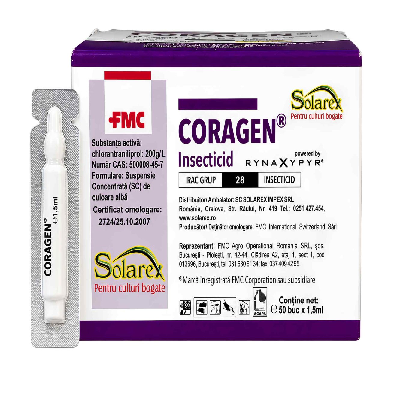 Coragen 1,5ml - FMC - Insecticid sistemic și translaminar