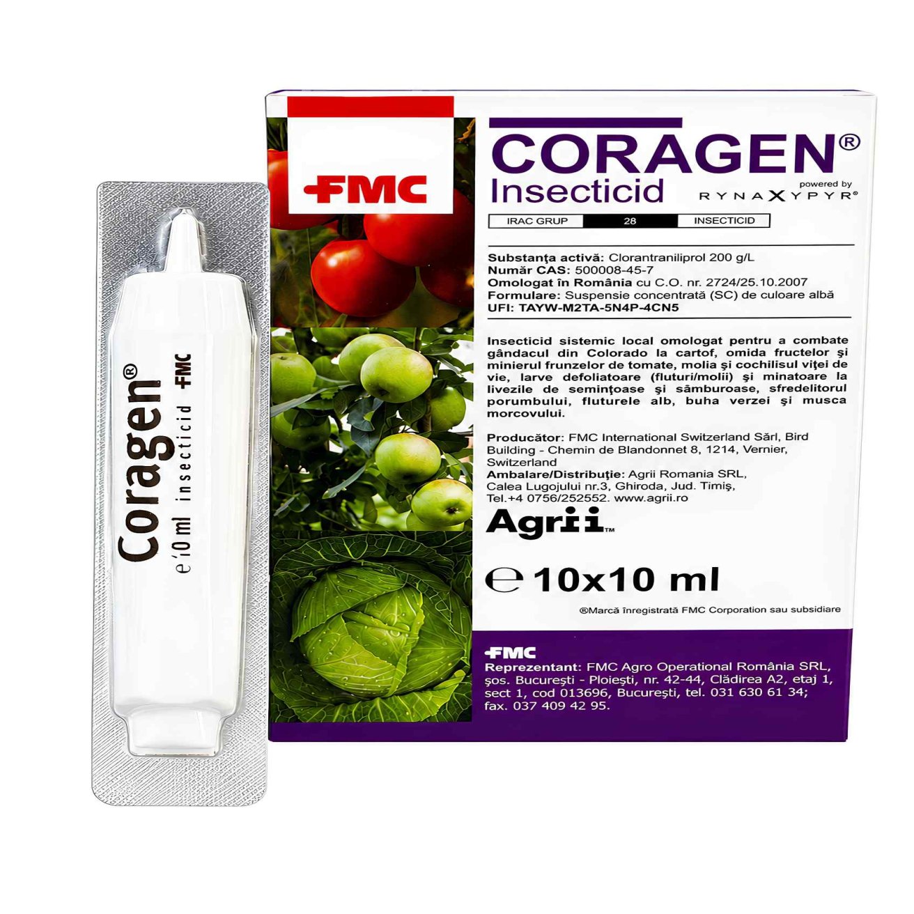 Coragen 10ml - FMC - Insecticid sistemic și translaminar