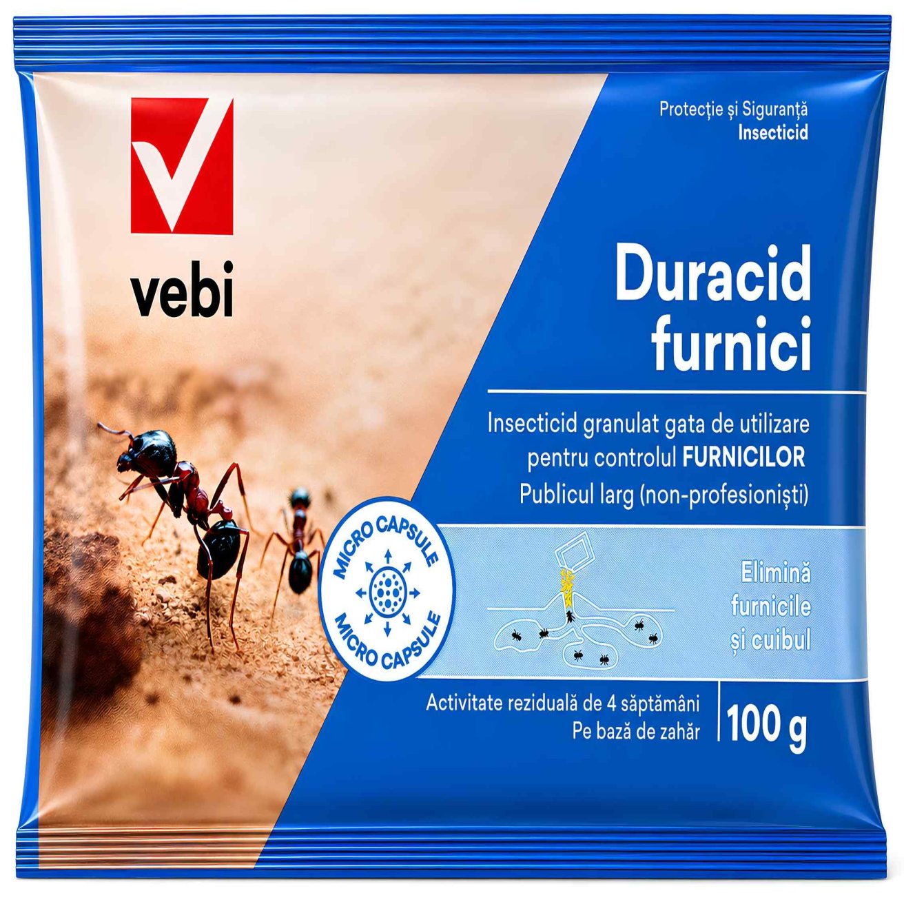 Duracid 100g - Vebi - Insecticid granulat de tip momeală