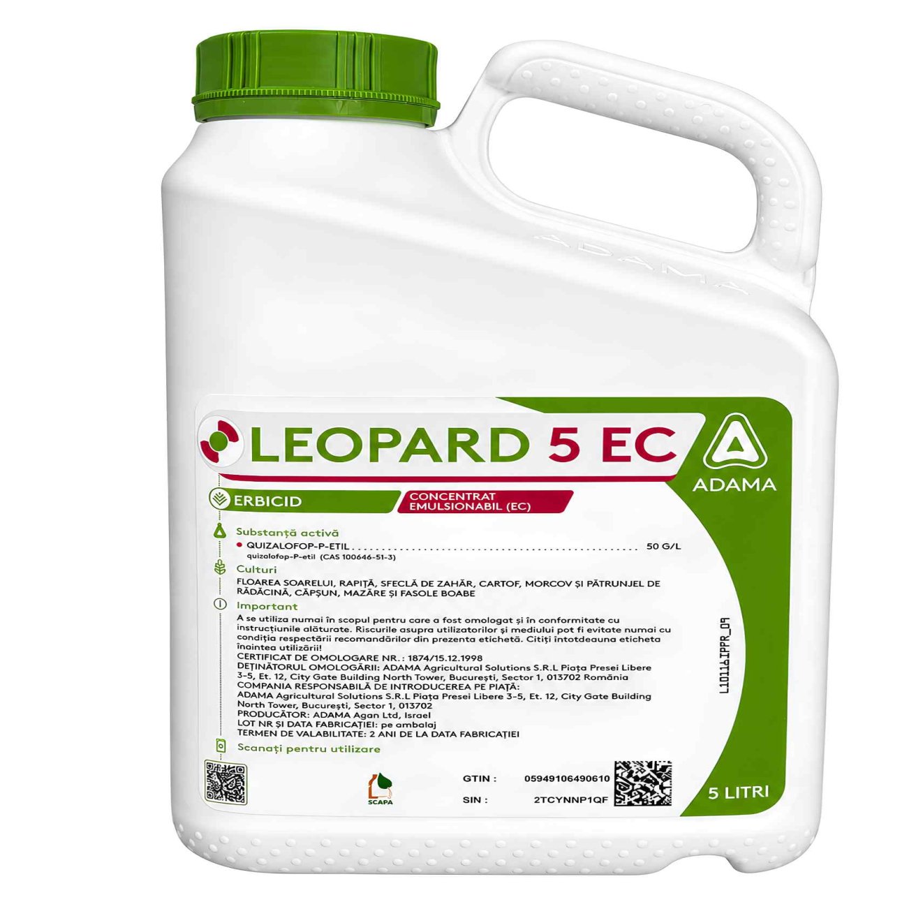 Leopard 5 EC 5l - Adama - Erbicid sistemic postemergent