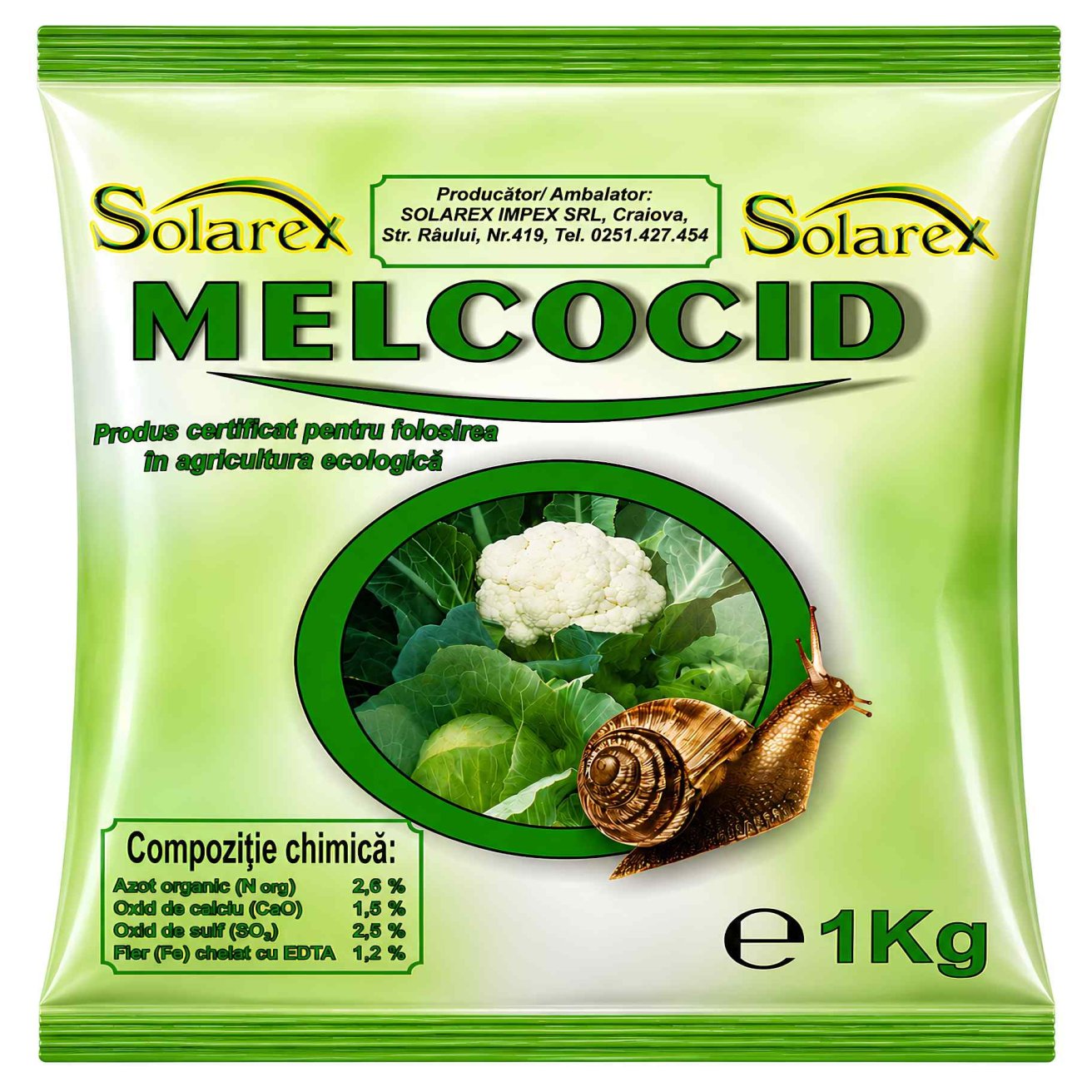 Melcocid 1kg - Moluscocid de tip momeală