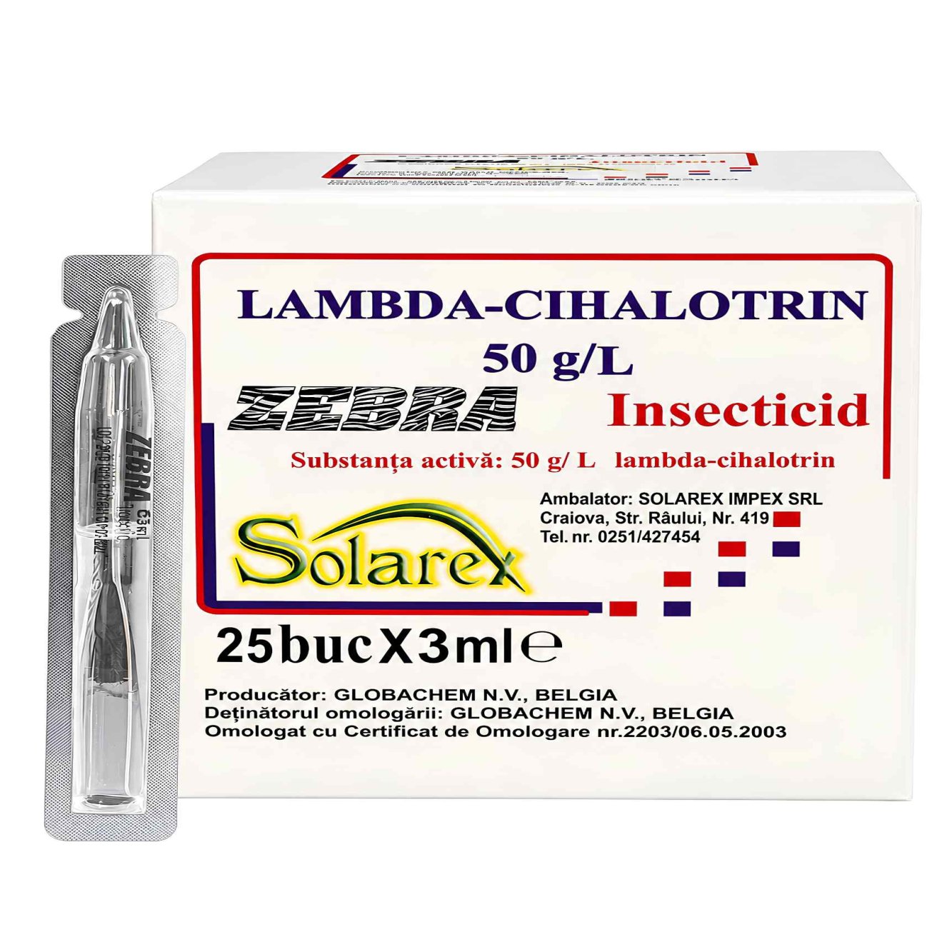 Zebra 3ml - Insecticid de contact și ingestie